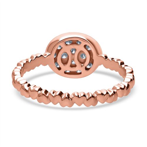 LUXURIANT DIAMOND - Lab Grown Diamant SI-GH Ring 925 Silber 750 Roségold Vermeil (Größe 18.00) (10-15 Werktage Lieferzeit) ca. 0.35 ct image number 4