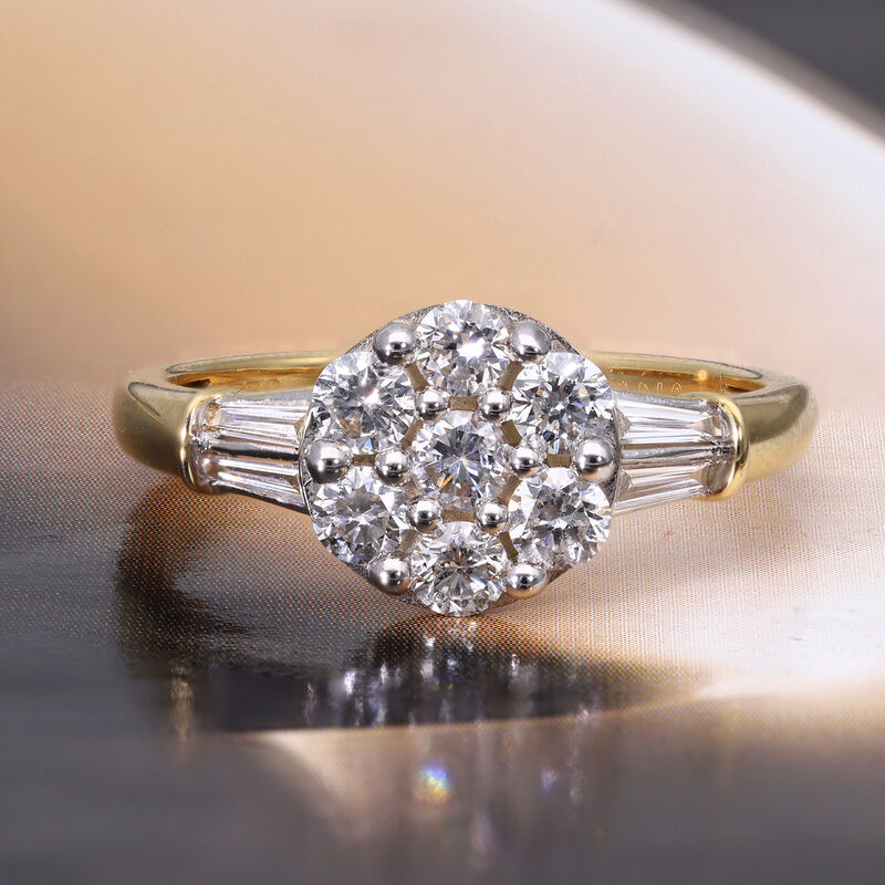 ILIANA - Diamant-Ring, IGI zertifiziert SI G-H, 750 Gelbgold  ca. 1,00 ct image number 0