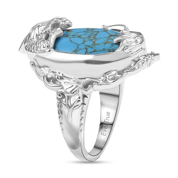 Blauer Türkis Ring - 11,45 ct. image number 5