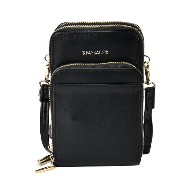 Passage Crossbody-Tasche in schwarz