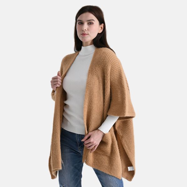 Cardigan im Casual-Chic mit offenen Seiten und Taschen, Einheitsgröße, Braun image number 3