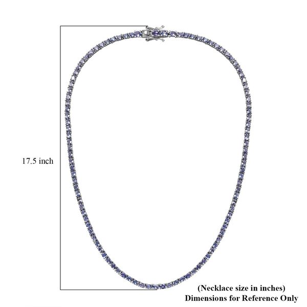 Tansanit Halskette, 45 cm - 16,80 ct. image number 5