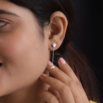 Wei&szlig;e Polki Diamant-Ohrringe - 0,50 ct.