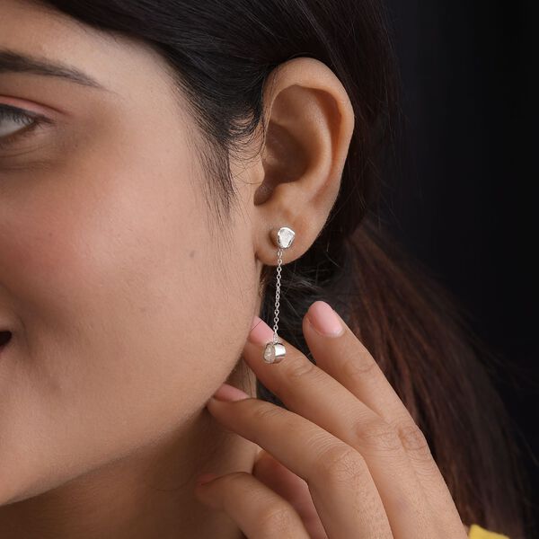 Weiße Polki Diamant-Ohrringe - 0,50 ct. image number 3