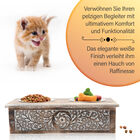 NAKKASHI Haustier-Fütterer aus Mangoholz mit 2 Schlüsseln aus Edelstahl, Dunkelbraun image number 3