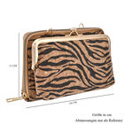 Crossbody Tasche aus Naturkork mit RFID-Schutz, Zebra image number 6