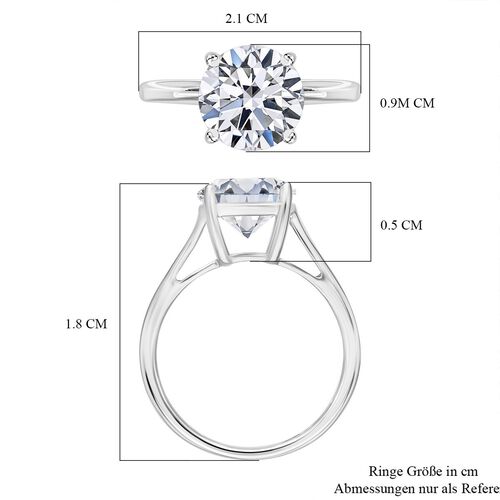 LUXURIANT DIAMOND- IGI zertifizierter VS-EF Labor Diamant Ring in 950 Platin - 3 ct. image number 4