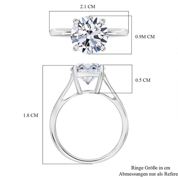 LUXURIANT IGI zertifizierter VS-EF Labor Diamant Ring in 950 Platin - 3 ct. image number 4