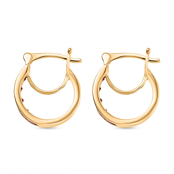 D'Joy AAA Blaze Feueropal Ohrringe, 925 Silber vergoldet - 0,49 ct. image number 4