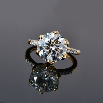 Moissanit Ring - 4,80 ct.