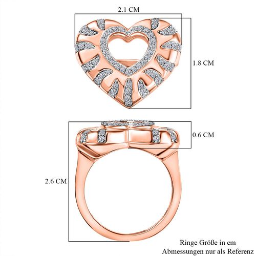 Lab Grown Diamant SI Ring 925 Silber (Größe 18.00) ca. 0,36 ct image number 7