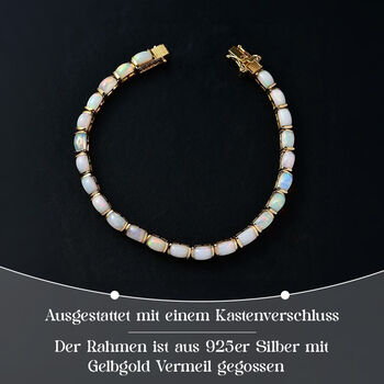 Nat&uuml;rliches, &auml;thiopisches Welo Opal-Eternity-Armband, 20 cm - 8,83 ct.