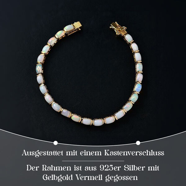Natürliches, äthiopisches Welo Opal-Eternity-Armband, 20 cm - 8,83 ct. image number 3
