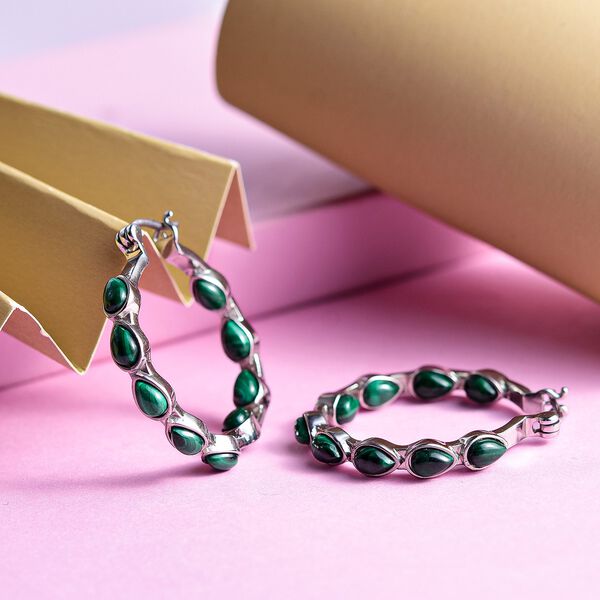 Malachit Ohrringe  ca. 14,13 ct image number 2