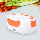 Beheizbare Lunchbox, Orange
Material:PP 
Größe:23.5*16.5*10.5cm(1.05L)9.25*6.49*4.13INCH
Color:White+orange
rating:50W
voltage:110V
2 pin UL plug power cable:100cm
 image number 0
