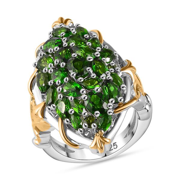 Natürlicher Chromdiopsid-Ring - 5,19 ct. image number 6