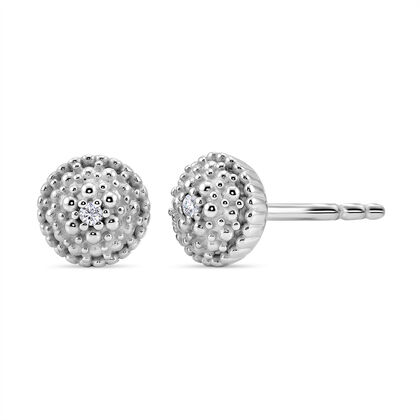 EVER TRUE Wei&szlig;er Diamant Ohrringe Nickelfreies Messing (10-15 Werktage Lieferzeit)
