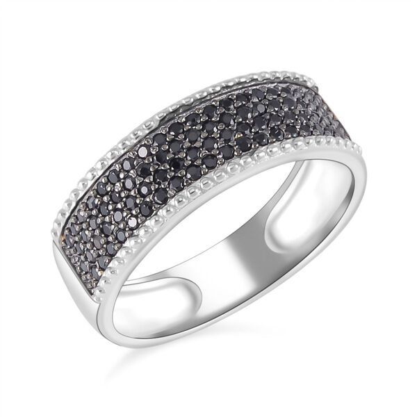 Schwarzer Spinell-Bandring - 0,53 ct. image number 4