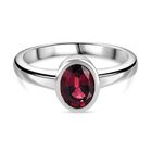 AAAA Rubellit Ring, 950 Platin (Größe 20.00) ca. 1.05 ct