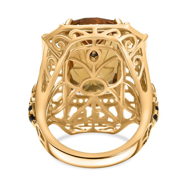 GP Trionfo Kollektion - Citrin, blauer Saphir, Champagner und weißer Zirkon Ring - 11,43 ct. image number 6