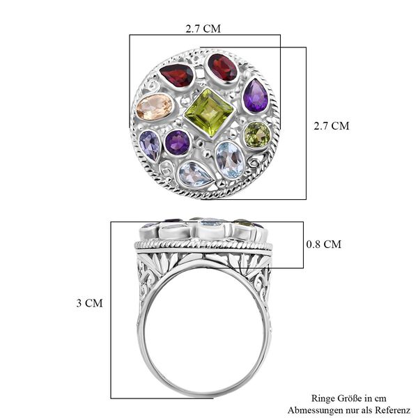 Royal Bali Kollektion- Multi-Edelstein-Ring- 4,77 ct. image number 5