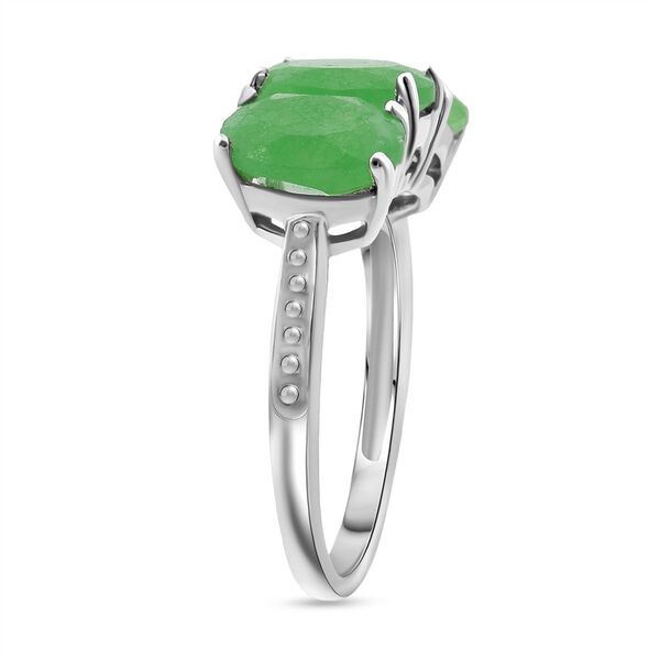 Grüner Jade Ring - 3,51 ct. image number 4