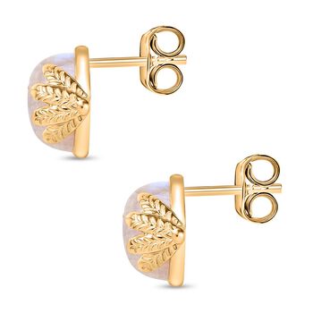 Regenbogen Mondstein Ohrringe - 12,40 ct.