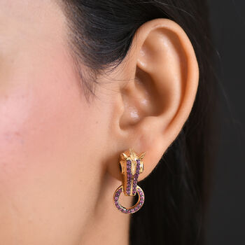 GP Trionfo Kollektion- Schwarzes Spinell, Rhodolith Granat und blaues Saphir Schmuckset