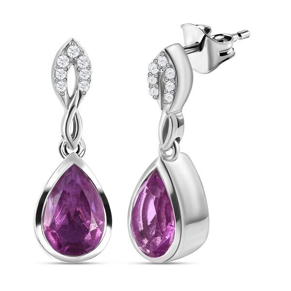 Patroke Triplett Quarz und wei&szlig;e Zirkon-Ohrh&auml;nger - 3,25 ct. image number 4