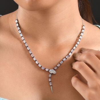 GP Trionfo Kollektion- AAA Regenbogen Mondstein, Mosambik Granat, Zirkon und blaue Saphir 45cm Halskette - 11,31 ct.