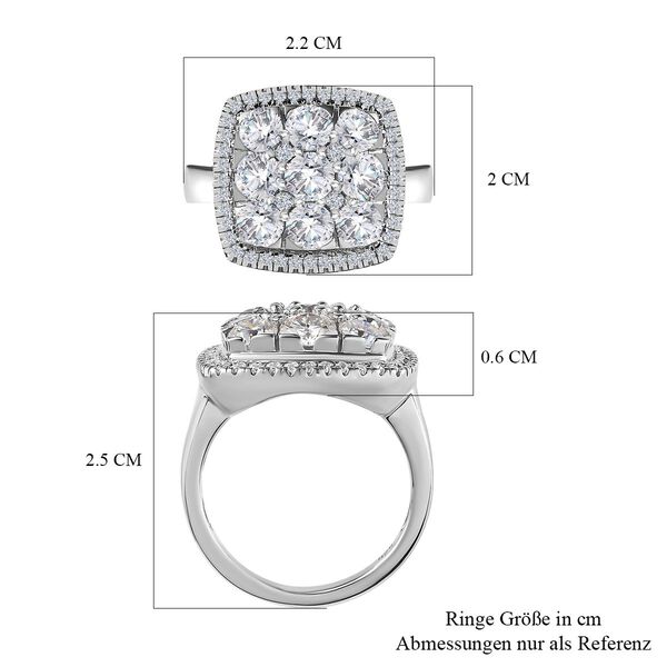 Moissanit Ring - 3,09 ct. image number 4