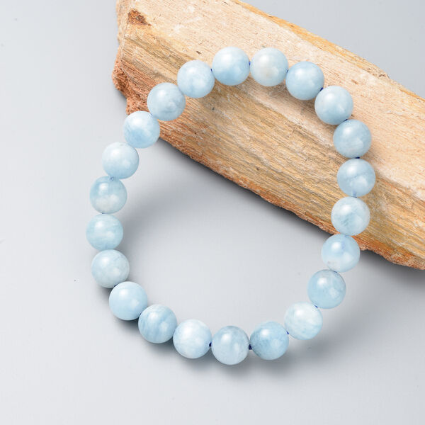 Flexibles Aquamarin-Armband, 18 cm, ca. 140,00 ct image number 2