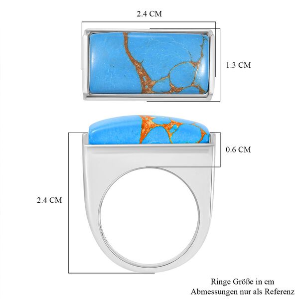 Blauer T&uuml;rkis Ring - 9,54 ct. image number 7