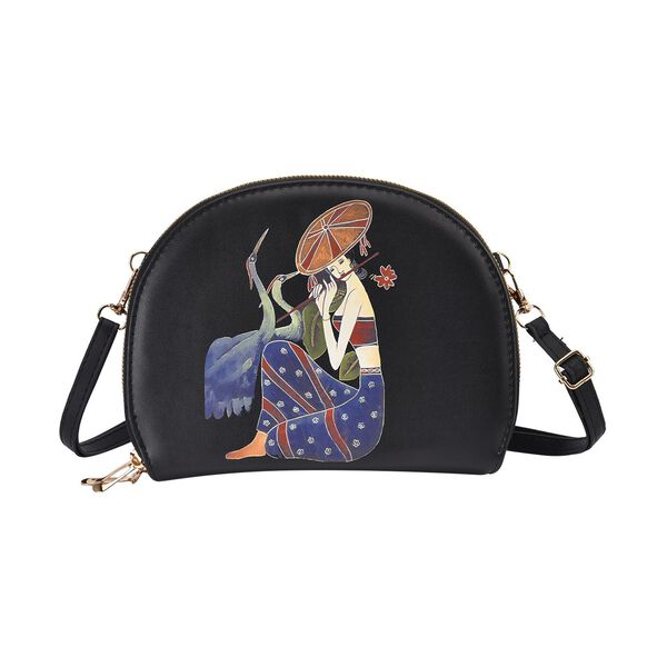 Umh&auml;ngetasche mit Multi-F&auml;chern und RFID Schutz, Geisha, 21x16,5x4,5 cm, Geisha