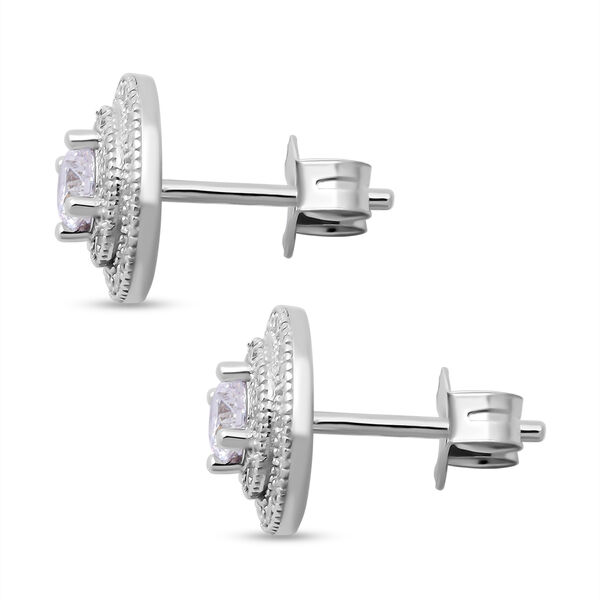 Lustro Stella - Weiße Zirkonia-Ohrringe, 925 Silber ca. 1,40 ct image number 2