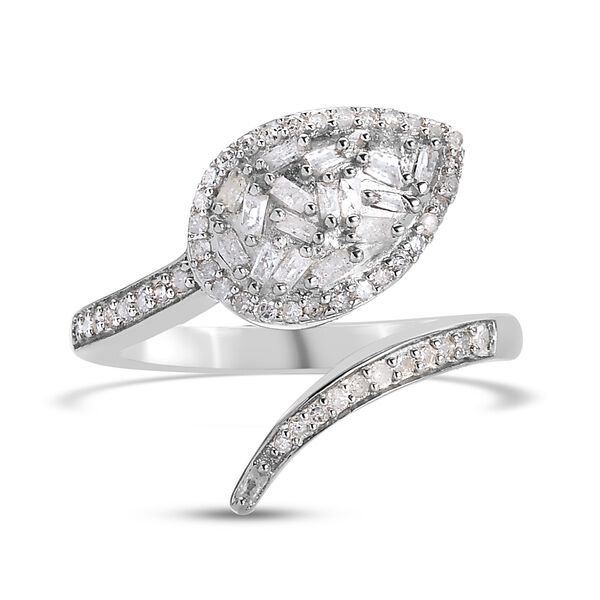 Diamant Ring 925 Silber Platin-Überzug image number 0