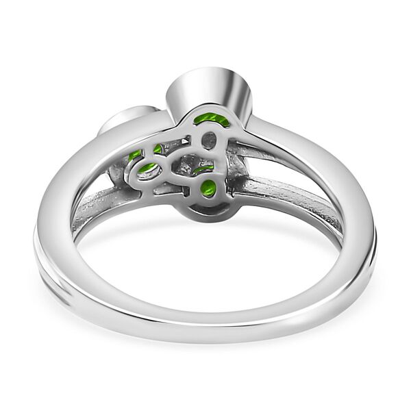 Natürlicher Chromdiopsid Ring, ca. 0,90 ct. image number 6