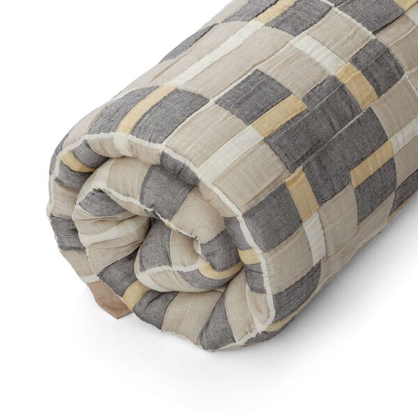 Luxus Jacquard Decke, fein gemustert, 2200 g Poly Füllung, 200 x 230 cm, Grau image number 6