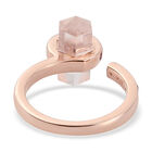 Rosenquarz und rosa Turmalin-Ring, 925 Silber rosévergoldet  ca. 3,40 ct image number 5