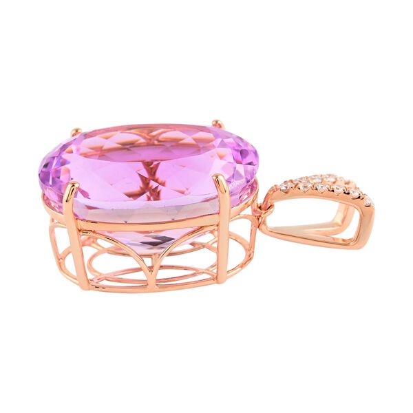 ILIANA AAA Patroke Kunzit und Diamant-Anhänger - 35,10 ct. image number 6