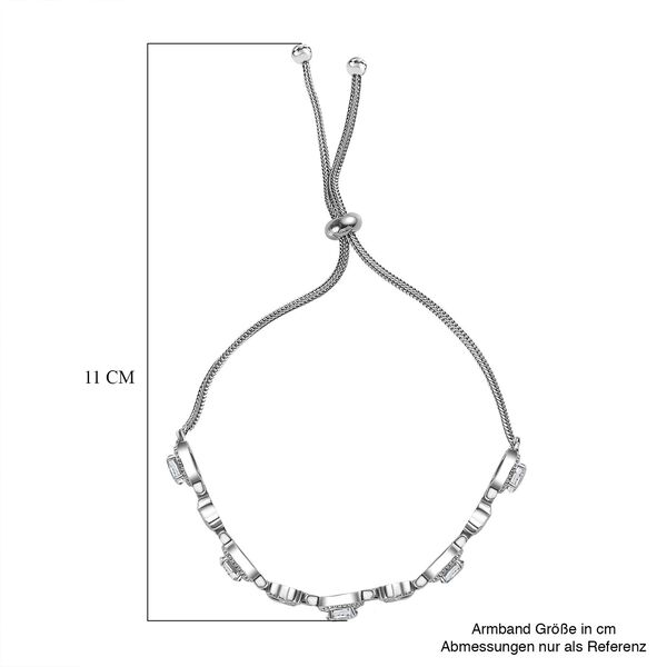 Weißer Topas Armband ca. 26.75 cm Edelstahl ca. 2.78 ct image number 6