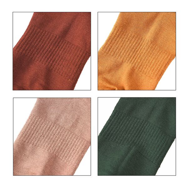 4er Set - Bambussocken mit Silikonferse, 26-30 cm, 41-47, mehrfarbig image number 7