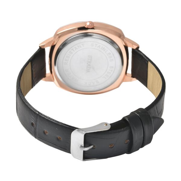 Strada - wasserdichte Uhr, Schwarz und Roségold image number 5