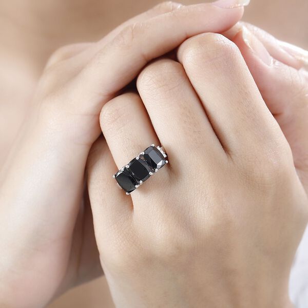 Elite Shungit und Moissanit Ring - 2,63 ct. image number 3