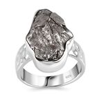 Meteorit Ring 925 Silber rhodiniert (Größe 19.00) ca. 25,31 ct image number 3