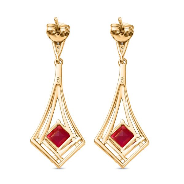 Sunset Triplett Quarz und Zirkon Ohrringe- 2,92 ct. image number 5