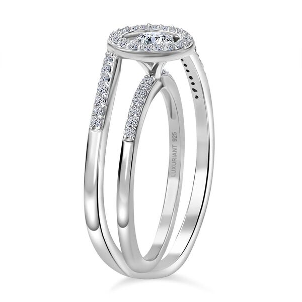 LUXURIANT DIAMOND - Lab Grown Diamant SI-GH SGL zertifiziert Schmuckset 925 Silber rhodiniert (Größe 18) ca. 0,50 ct. image number 5