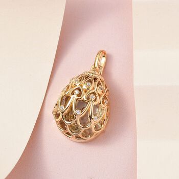 GP Special Kollektion - Prasiolith, Zirkon und kanchanaburi blauer Saphir-Anh&auml;nger - 15,27 ct.