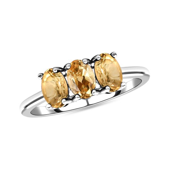 Citrin Ring, 925 Silber (Gr&ouml;&szlig;e 16.00) ca. 1,39 ct image number 4