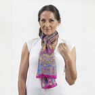 100% Natur Seide, Designer Schal, 50x160 cm, Rosa